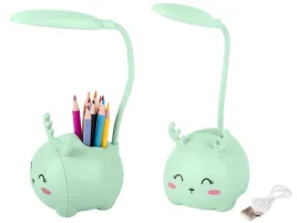 lampka-nocna-dla-dzieci-led-usb-organizer-stojak-telefon-do-nauki-zielona