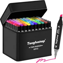 flamastry-tongfushop-100-kolorow-dwustronny-marker-alkoholowy