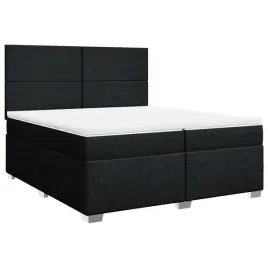 lozko-kontynentalne-z-materacem-czarne-tkanina-200x200-cm