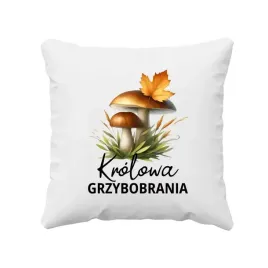 krolowa-grzybobrania-poduszka-prezent-grzyby-grzybobranie
