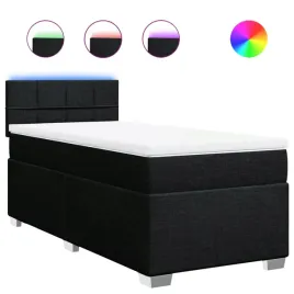 lozko-kontynentalne-z-materacem-czarne-tkanina-100x200-cm