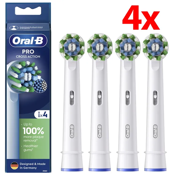 ORAL-B PRO CROSS ACTION KOŃCÓWKI DO SZCZOTECZKI BIAŁE