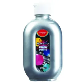 farba-plakatowa-300ml-keyroad-metaliczna-srebrna