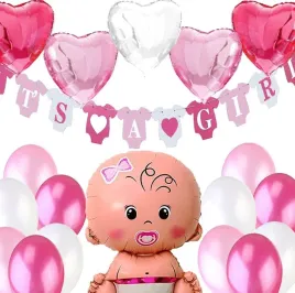 dekoracje-baby-shower-dziewczynka-balony-baner