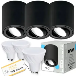 3x-spot-oprawa-natynkowa-halogenowa-tuba-ruchoma-gu10-8w-ciepla-zarowka-led