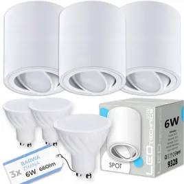 3x-spot-oprawa-natynkowa-halogenowa-tuba-ruchoma-gu10-6w-zimna-zarowka-led
