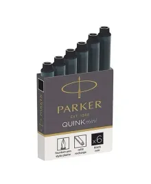 naboje-atramentowe-parker-krotkie-czarne-6-szt
