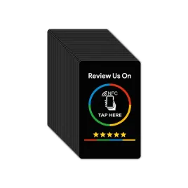 karta-nfc-google-opinie-review-us-on-google-czarna-pvc-5-szt