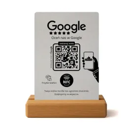 stojak-stand-nfc-qr-google-opinie-zbieranie-opinii-szary