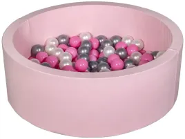 suchy-basen-dla-dziecka-z-pileczkami-150szt-rozowy-perlowy-pudrowy-roz