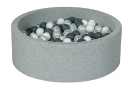 suchy-basen-dla-dziecka-z-pileczkami-300szt-bialy-perlowy-szary