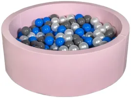 suchy-basen-dla-dziecka-z-pileczkami-200szt-rozowy-perlowy-niebieski-sza