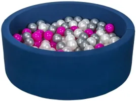 suchy-basen-dla-dziecka-z-pileczkami-200szt-granatowy-bezpieczna-zabawa