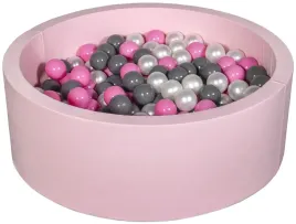 suchy-basen-dla-dziecka-z-pileczkami-300szt-rozowy-perlowy-pudrowy-roz
