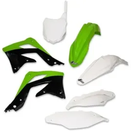 ufo-komplet-plastikow-kawasaki-kxf-450-13-15-kolor-oem-zielony-bialy-cza