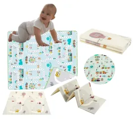 Zdjęcie produktu Mata Piankowa 150x200 cm Dwustronna Składana Dla Dzieci Duża Edukacyjna XPE