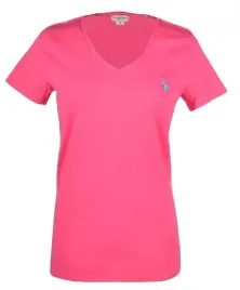 t-shirt-damski-u-s-polo-assn-magenta-z-malym-logo-s