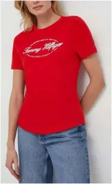 t-shirt-damski-tommy-hilfiger-czerwony-z-logo-s