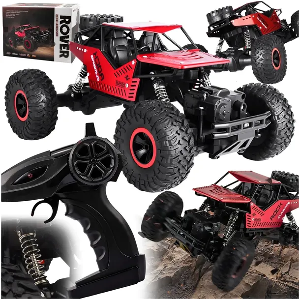 DUŻY SAMOCHÓD ZDALNIE STEROWANY AUTO RC METAL TERENOWY 1:16 PILOT NAPĘD 4X4