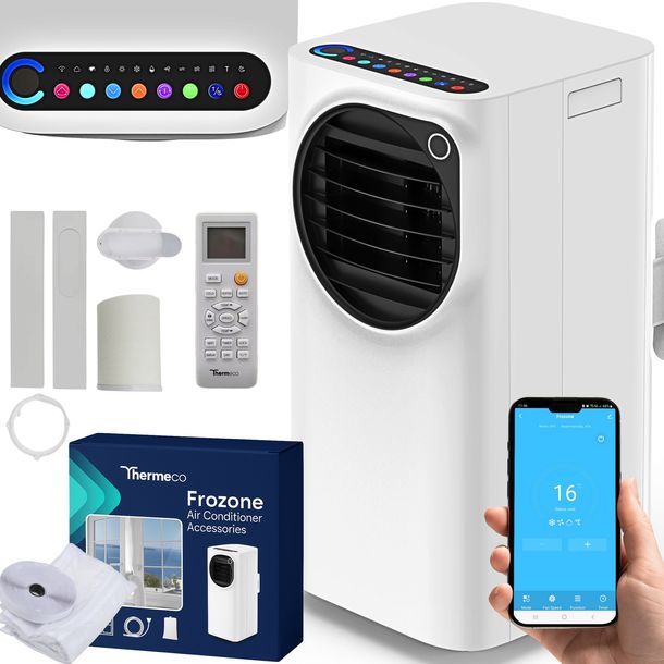 Klimatyzator przenośny 4w1 FROZONE 3,3kW 35m2 Osuszacz +WiFi +Pompa ciepła