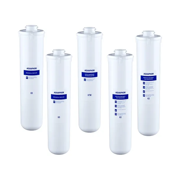 Zestaw wkładów do Aquaphor RO-101S Morion, wkłady 2 x K5, 2 x K2, K7M