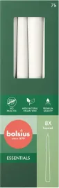 swieca-stolowa-stozek-szpica-bolsius-essentials-7h-245cm-8szt-mrozna-biel