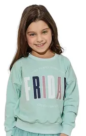 bawelniana-bluza-all-for-kids-dla-dziewczynki-mietowa-friday-r-104-110