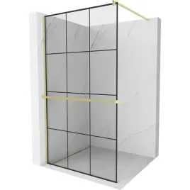 mexen-kioto-scianka-prysznicowa-walk-in-czarna-zlota-100x200-cm