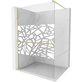 mexen-kioto-100x200-bialy-wzor-zloty-szklo-hartowane-walk-in