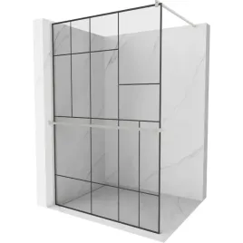 mexen-kioto-walk-in-130x200cm-czarny-wzor-nikiel-szczotkowany