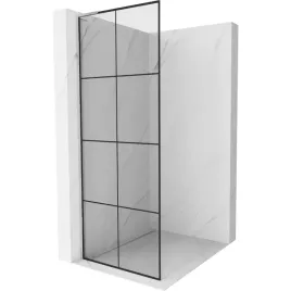mexen-kioto-l-scianka-walk-in-80x200cm-czarny-wzor-chromowany