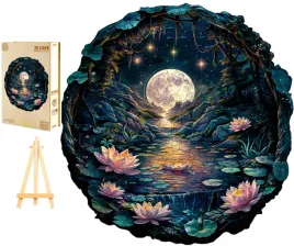 puzzle-drewniane-duze-300-elementow-w-drewnianym-pudelku-lilie-wodne-3d