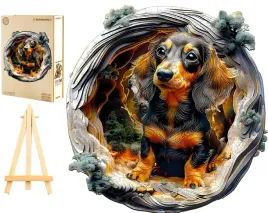 puzzle-drewniane-duze-300-elementow-w-drewnianym-pudelku-pies-jamnik-3d