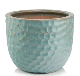 doniczka-ceramiczna-oslonka-okragla-vintage-turkusowa-28-cm