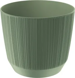 doniczka-plastikowa-okragla-oslonka-ryflowana-zielony-195-cm