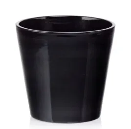 doniczka-ceramiczna-oslonka-okragla-klasyczna-czarna-14-cm