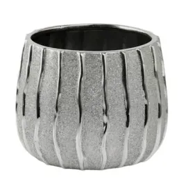 doniczka-ceramiczna-oslonka-okragla-glamour-brokat-srebrna-16cm