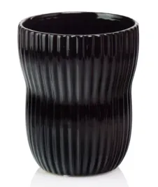 doniczka-ceramiczna-oslonka-okragla-ryflowana-czarna-13cm