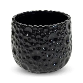 doniczka-ceramiczna-oslonka-okragla-nieregularne-tloczenia-czarna-14cm