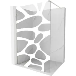 mexen-kioto-scianka-prysznicowa-90x200-cm-bialy-wzor-nikiel-8-mm