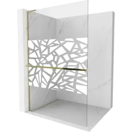 mexen-kioto-l-scianka-prysznicowa-walk-in-70x200-bialy-wzor-zloty