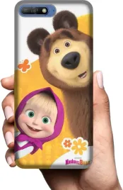 etui-na-huawei-y6-2018-telefon-wzory-masza-i-niedzwiedz