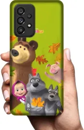 etui-na-samsung-galaxy-a53-telefon-wzory-masza-i-niedzwiedz