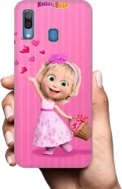 etui-na-samsung-galaxy-a30-telefon-wzory-masza-i-niedzwiedz