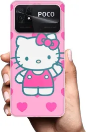 etui-na-xiaomi-poco-c40-telefon-wzory-hello-kitty