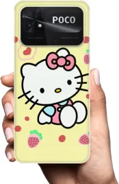 etui-na-xiaomi-poco-c40-telefon-wzory-hello-kitty