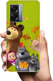 etui-na-oppo-a57-5g-telefon-wzory-masza-i-niedzwiedz