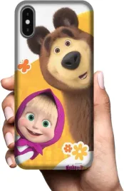 etui-na-apple-iphone-x-telefon-wzory-masza-i-niedzwiedz