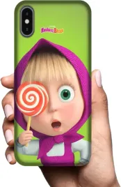 etui-na-apple-iphone-x-telefon-wzory-masza-i-niedzwiedz