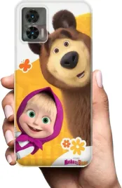 etui-na-motorola-edge-30-neo-telefon-wzory-masza-i-niedzwiedz
